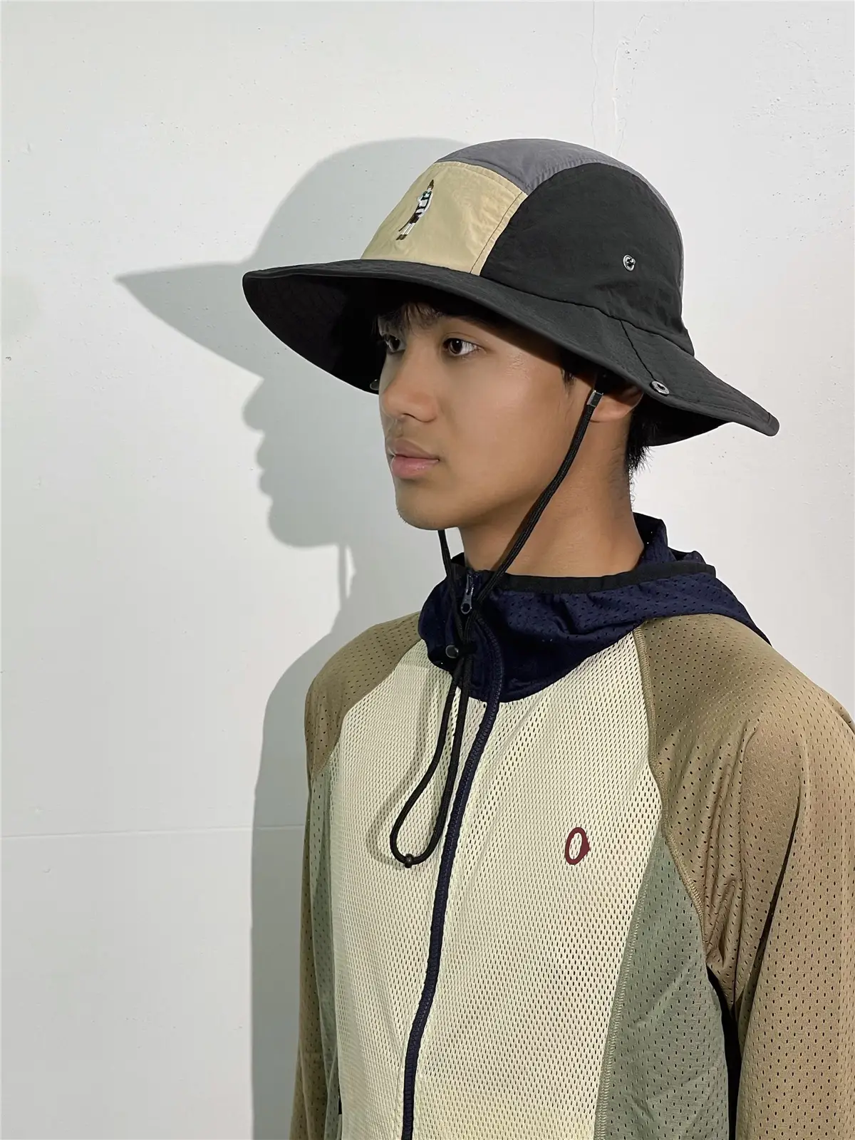 Retro Contrast Color Fast-drying Bucket Outdoor Sun Hat