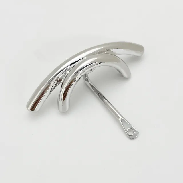 U shaped Headdress Hairpin Affordable Luxury Style Minimalist Seamless Low Ponytail Hook Silver - Shop at LoveMi