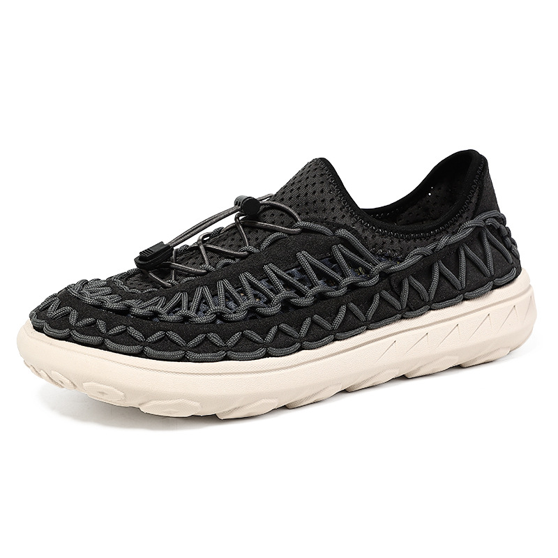 Mens Breathable Openwork Casual Mesh Slip-on Shoes