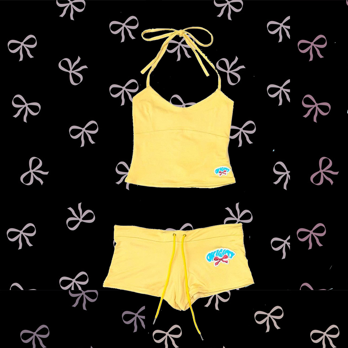 Camisole American Super Short Shorts Two-piece Set