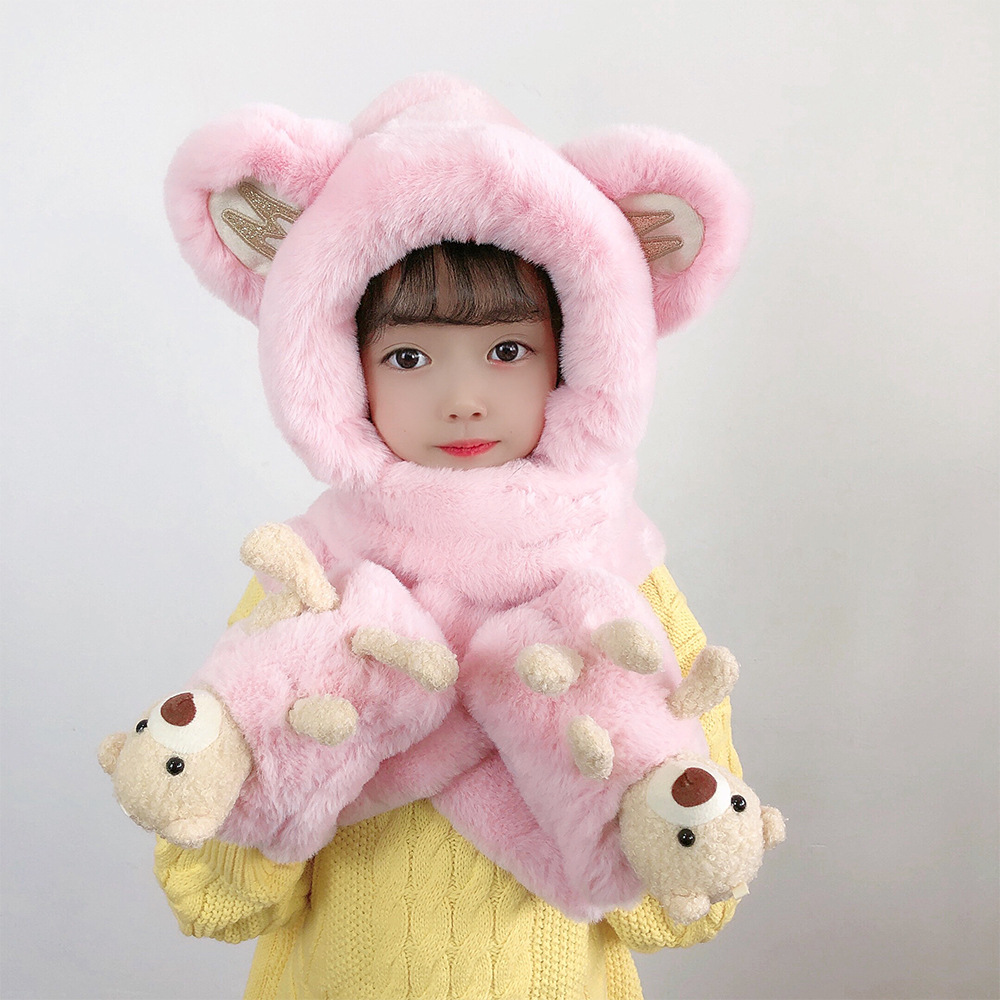 Large M Pocket Bear Light Pink