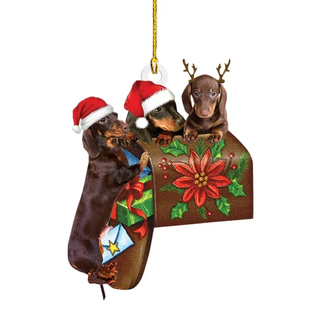 Christmas Sausage Dog Decorations Home 5 Style - Shop at LoveMi