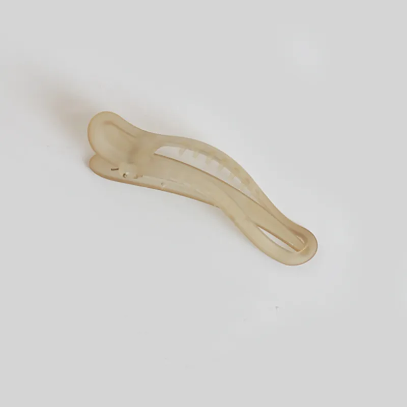 All-matching Graceful Korean Acrylic Duckbill Clip - 5Yellow