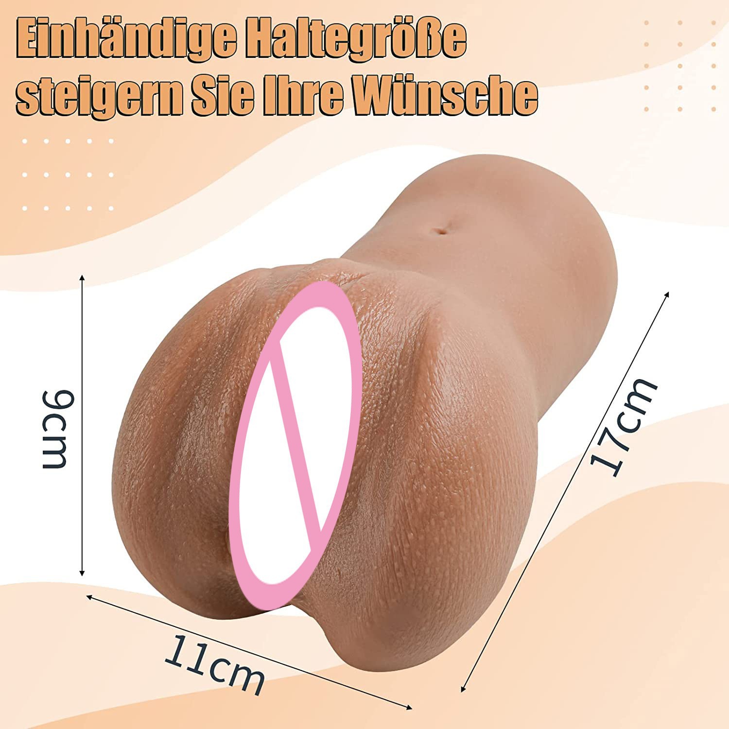 Men's Silicone Silicone Vagina And Anus Massager 3