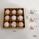 Antique Rose Gold 8Cm 9Pcs