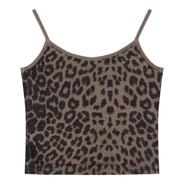 Cropped Form fitting Base layer Top Leopard - Shop at LoveMi