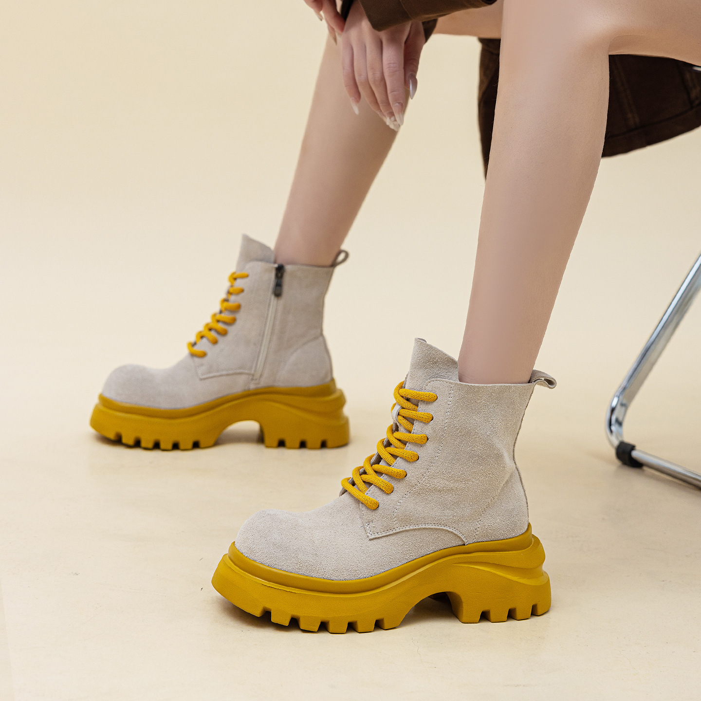 Full-Grain Leather Ankle Boots, picture 2 of 5