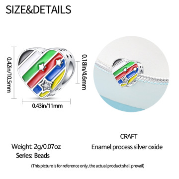 Football DIY Bead Pendant Bracelet Accessories