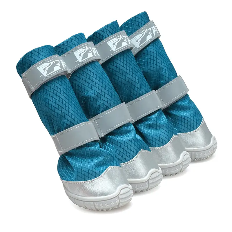 Outdoor Travel Keep Dry Pet Shoelace Reflective Stripe Velcro Easy To Wear And Take Off Dog Shoes