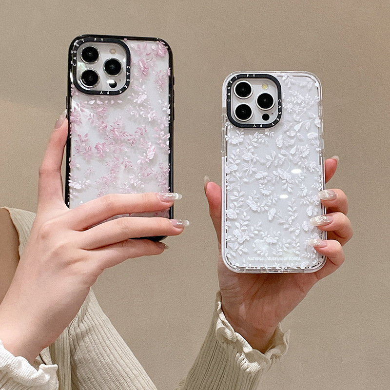 Title 8, Mother Of Pearl Small Floral Phone Case