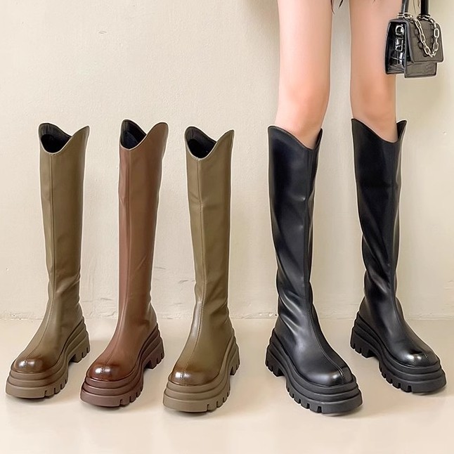 Slimming Below-the-knee Womens Thigh-high Boots