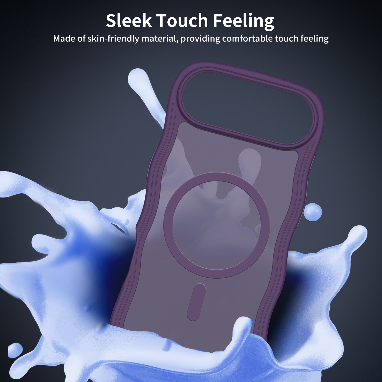 Wave Lines Skin Feeling Two-in-one Magnetic Suction Phone Case - Image 6