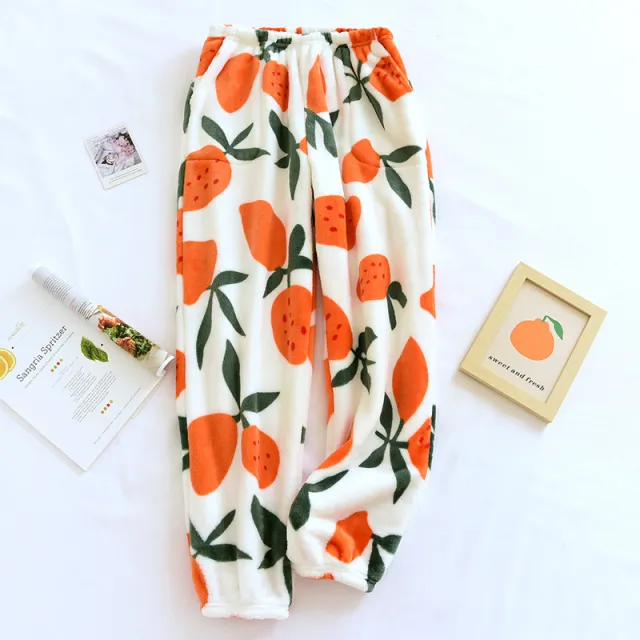 Fleece lined Thickened Autumn And Winter Women's Trousers Warm White - Shop at LoveMi