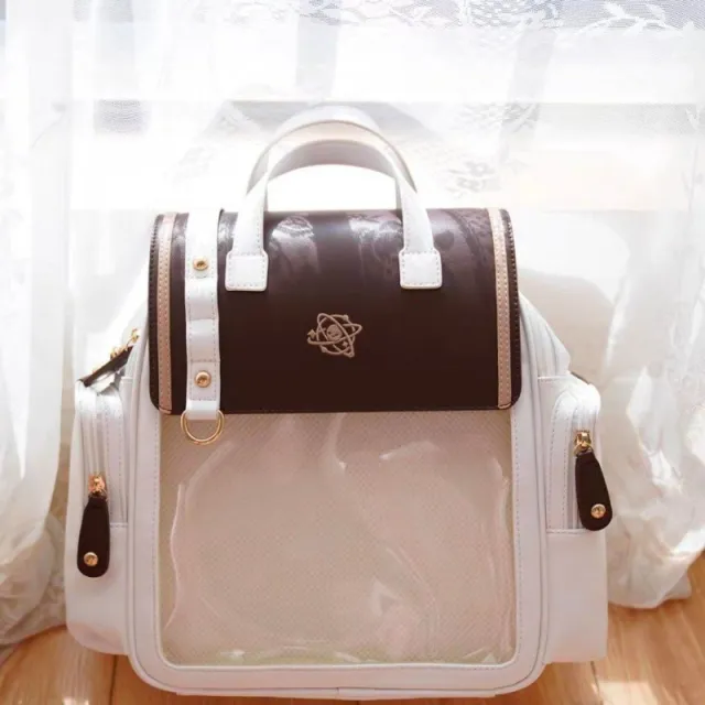 Japanese Style Transparent Color Backpack Universal College Style Soft Girl Transparent - Shop at LoveMi