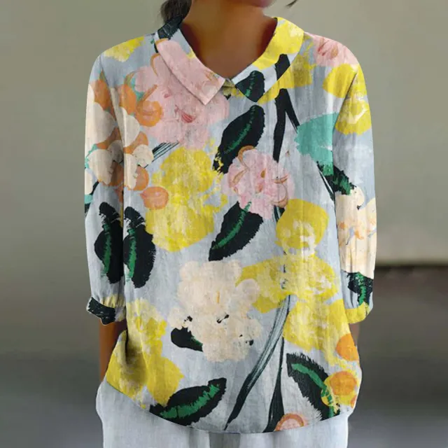 Women's Fashionable Retro Floral Print Shirt Xl2462Hyh13 - Shop at LoveMi