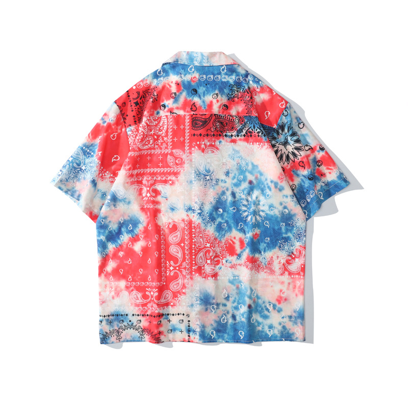 Title 3, Hawaiian Beach Short Sleeve Cashew Flower Shirt...