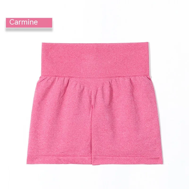 Yoga Shorts Women's Elastic Quick-drying Breathable Sports Shorts - Red