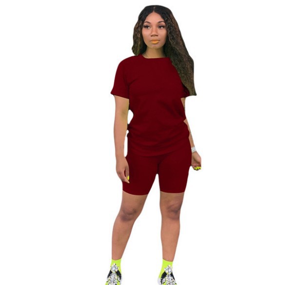 Solid Color Sports Suit Casual Two-piece Suit Women