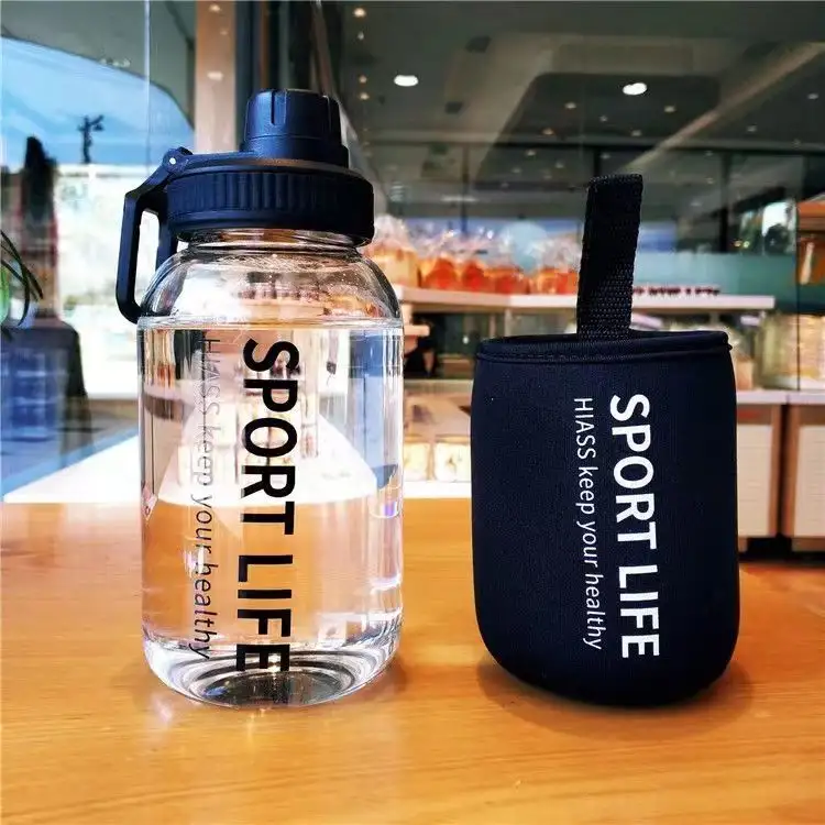 Large-capacity Glass Cup Outdoor Sports Water Bottle