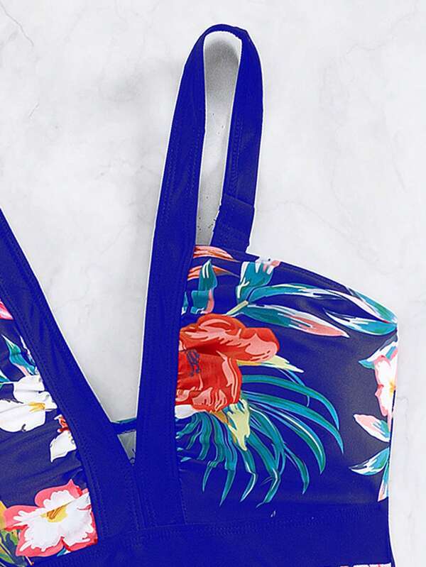 Women's Floral Bikini One-piece Swimsuit - Image 12