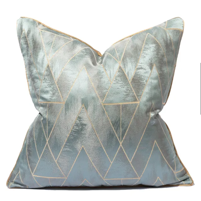 Modern Light Luxury Simple Blue Series Pillow Cover Matrix Light Blue - Shop at LoveMi