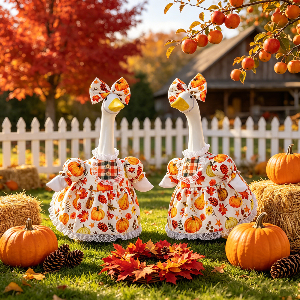 Porch Geese Costumes Thanksgiving