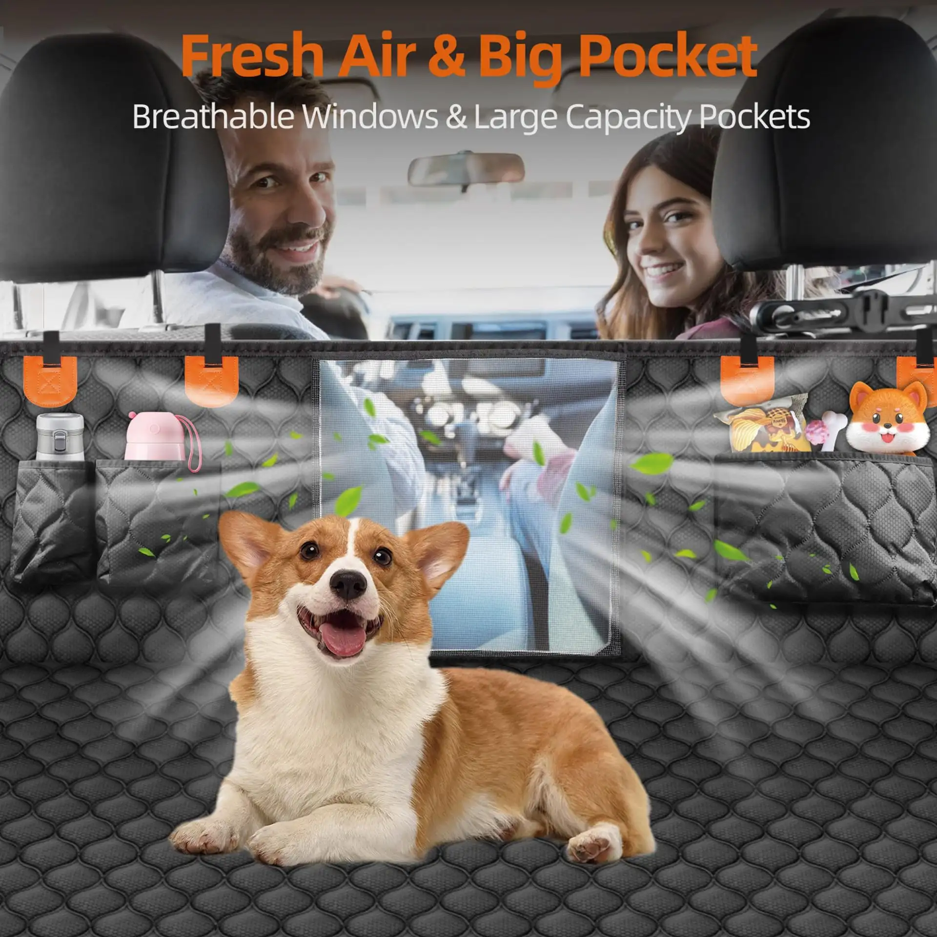 Extended And Elongated In-car Pet Mat