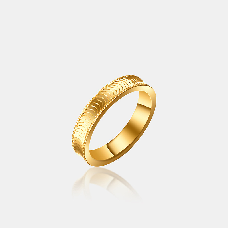 Ancient Golden Cat's Eye Ring Women's Simple Special-interest Design