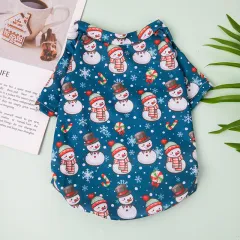 Year Teddy Bichon Pomeranian Cat Pet Hoodies - Christmas Thin Sweater 08 - View 1