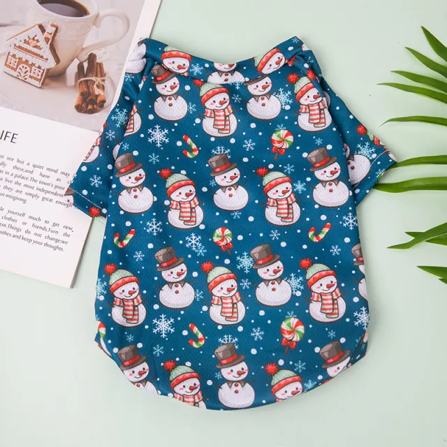 Year Teddy Bichon Pomeranian Cat Pet Hoodies Christmas Thin Sweater 08 - Shop at LoveMi