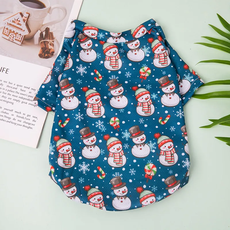 Year Teddy Bichon Pomeranian Cat Pet Hoodies - Christmas Thin Sweater 08