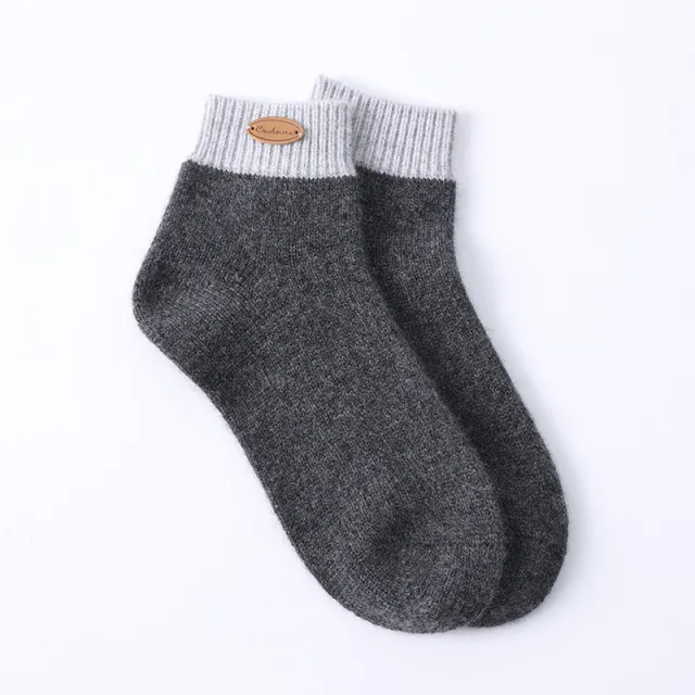 Pure Cashmere Fashionable Knitted Socks Dark Blue - Shop at LoveMi