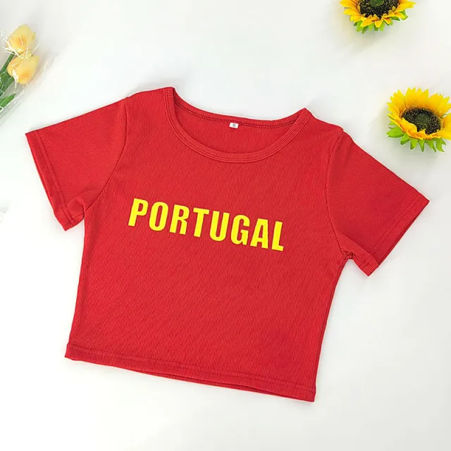 Short Slim fit Letters T shirt Navel Clothing Street Nz6037 - Shop at LoveMi