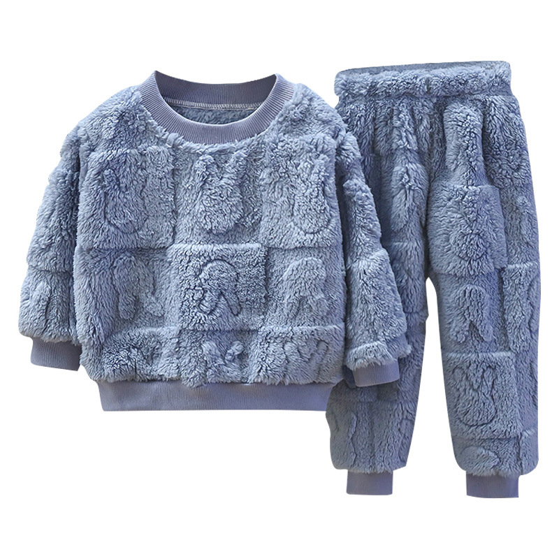 Children's Pajama Set Flannel Warm - Image 1