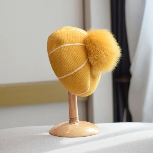 Pumpkin Wool Beret Women's Autumn And Winter Ginger - Shop at LoveMi