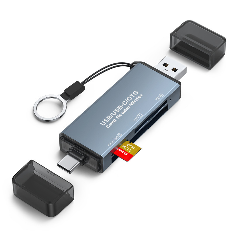 Cf Card Reader SD Car USB Three-in-one