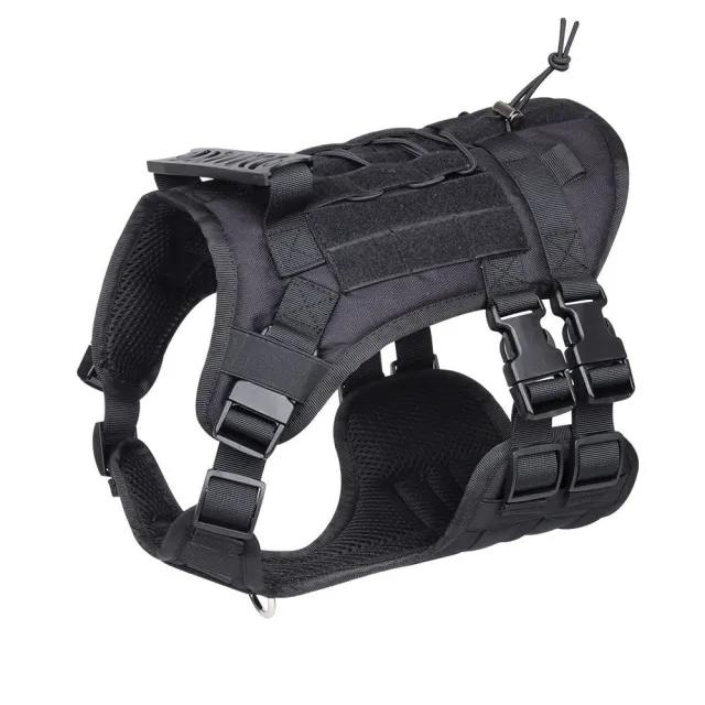 Pet Harness Dog Tactical Chest And Back Black - Shop at LoveMi