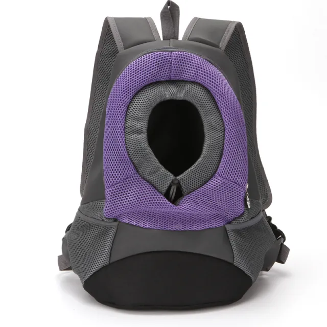 Pet Backpack Dog BackPack Dog Outing Convenient Travel Dog Bag Pet Supplies Small Size In Purple - Shop at LoveMi