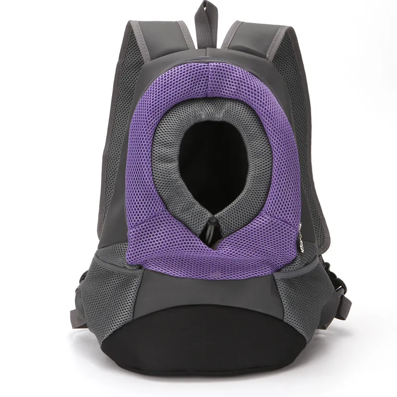 Pet Backpack Dog BackPack Dog Outing Convenient Travel Dog Bag Pet Supplies - Small Size In Purple