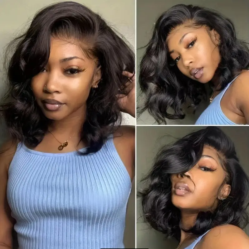 Short Curled Natural Full-head Wig For Women