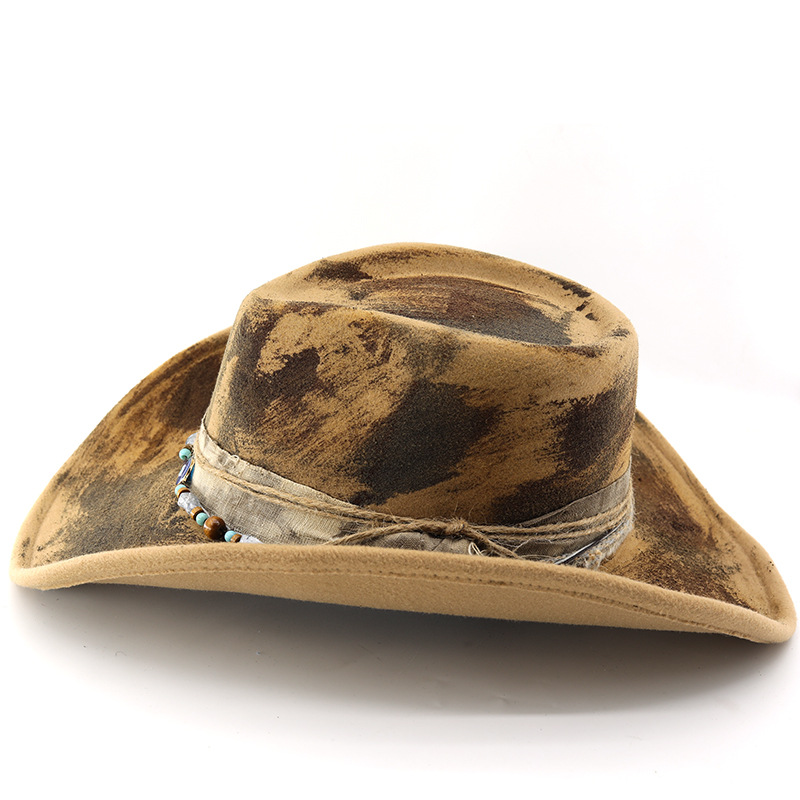 New-style Distressed Western Cowboy Hat