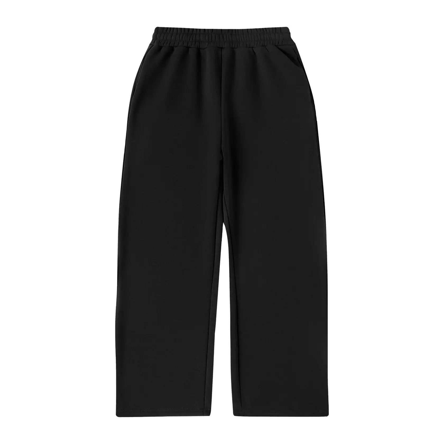 Men's Comfortable And Minimalist Straight-Leg Pants With Elastic Waist