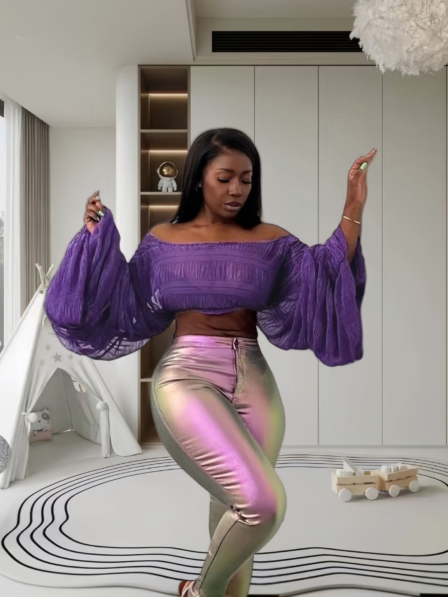 Women's Fashion Short Casual Temperament Top 4c3637bf 6bb5 4e16 A3ed 0b9c325b84c1