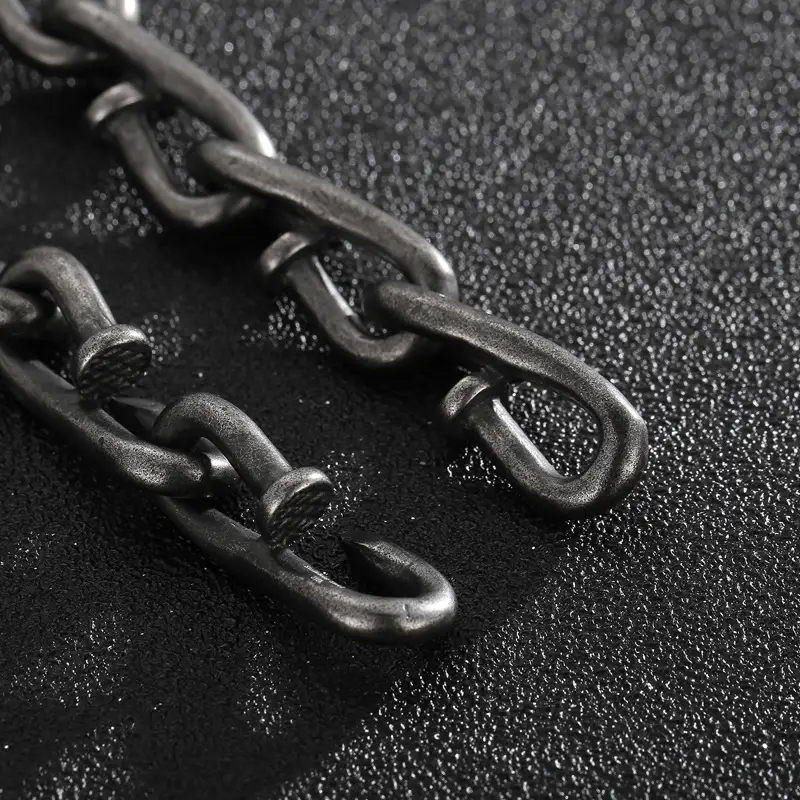 Retro Retro Style Personality Design Hook Buckle Titanium Steel Men's
