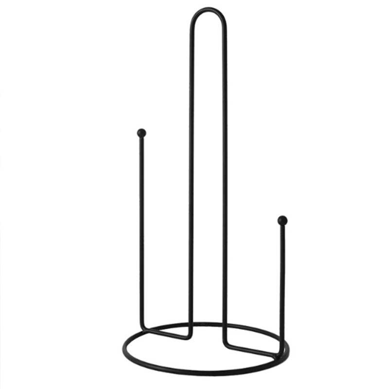 Wrought Iron Household Table Kitchen Vertical Tissue Holder Storage Rack