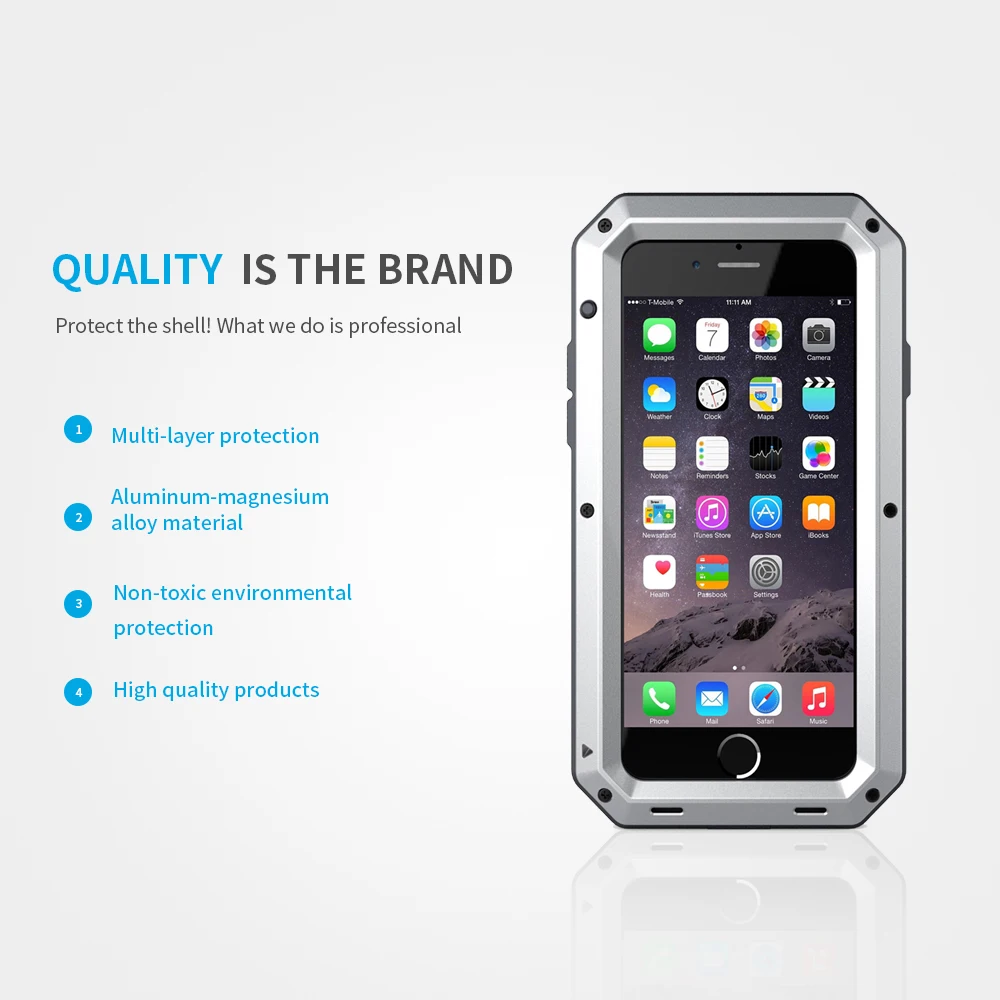 Title 3, Aluminum alloy anti-drop mobile phone case comp...