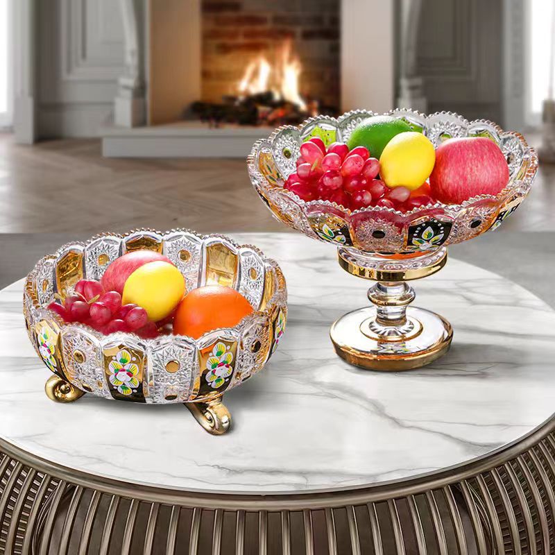 Affordable Luxury Glass Fruit Bowlfruit Tray