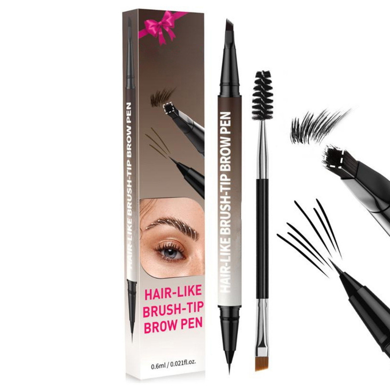 Waterproof And Sweat-proof Not Smudge Double-headed Eyebrow Pencil 10
