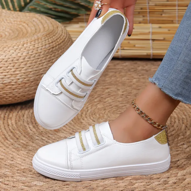 White Shoes Casual Versatile Slip on Lazy Low cut Flat White - Shop at LoveMi
