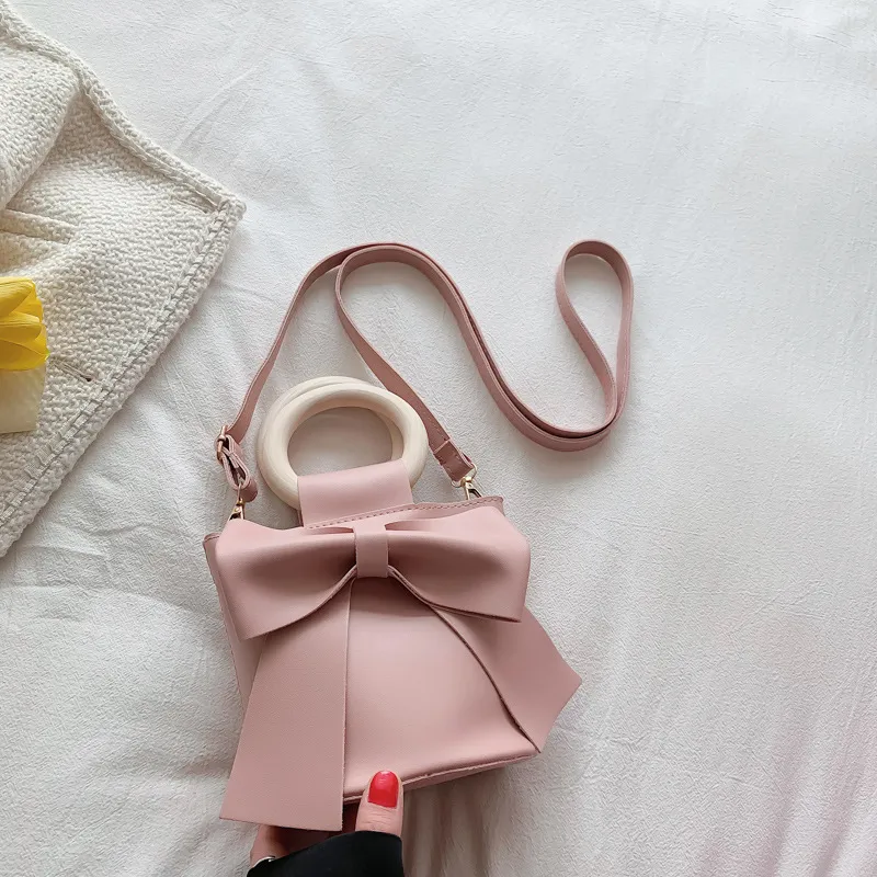 Summer New Vintage Bow Bag For Women - Pink